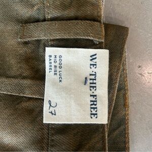 We The Free Distressed Tan Jeans